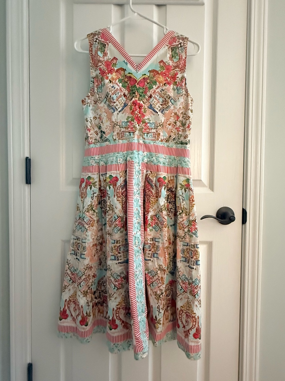 Talbots Cotton Sleeveless Lined Dress - size 6